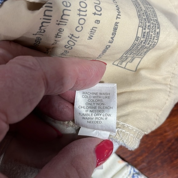 J. Jill Womens Jeans 0P Pink Blue Green Authentic Fit Slim Ankle Floral Stretch - Picture 11 of 15